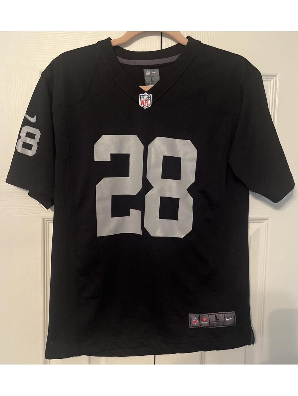 Nike On Field Las Vegas Raiders Josh Jacobs #28 Jersey Youth Large - CLEAN!!